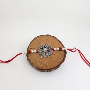 Designer Rakhi With Rudraksh