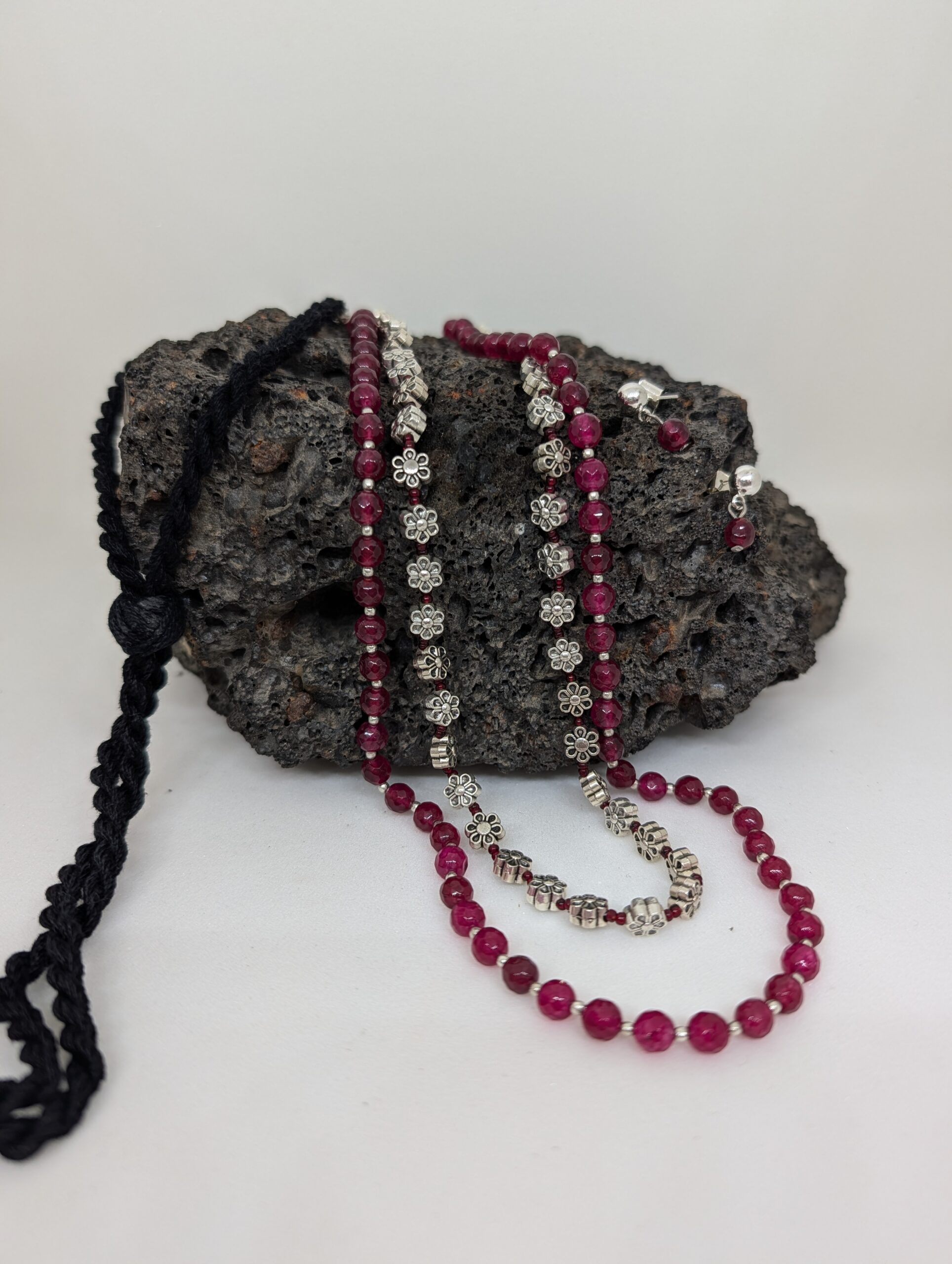 Ruby Bloom Necklace